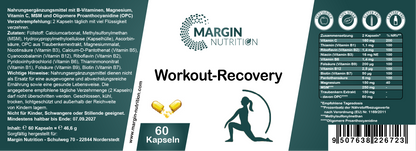 Workout-Recovery – Mit allen 8 B-Vitaminen, Magnesium, Vitamin C, MSM und Oligomere Proanthocyanidine (OPC)