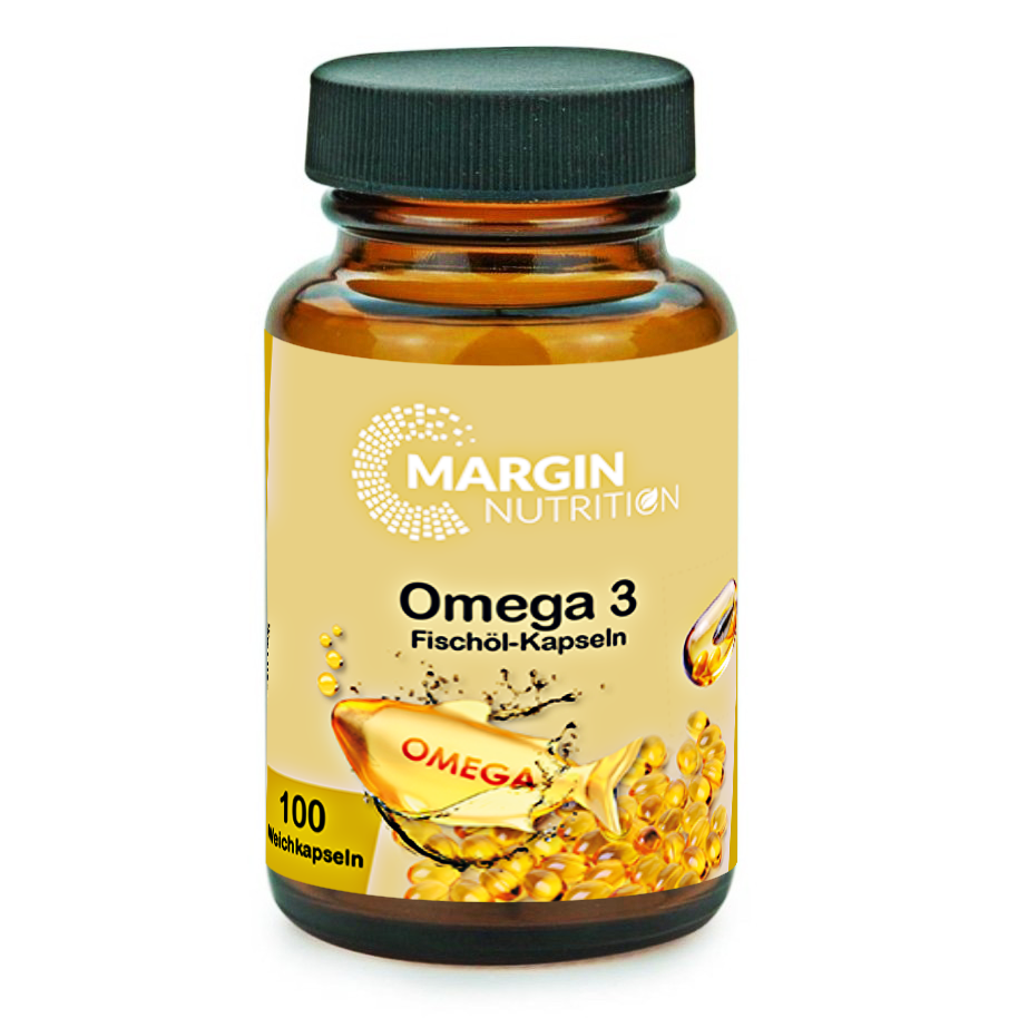 Omega-3 Fischöl / 1080 mg EPA und 720 mg DHA pro Tagesdosis (60, 100, 300, 500 Weichkapseln)
