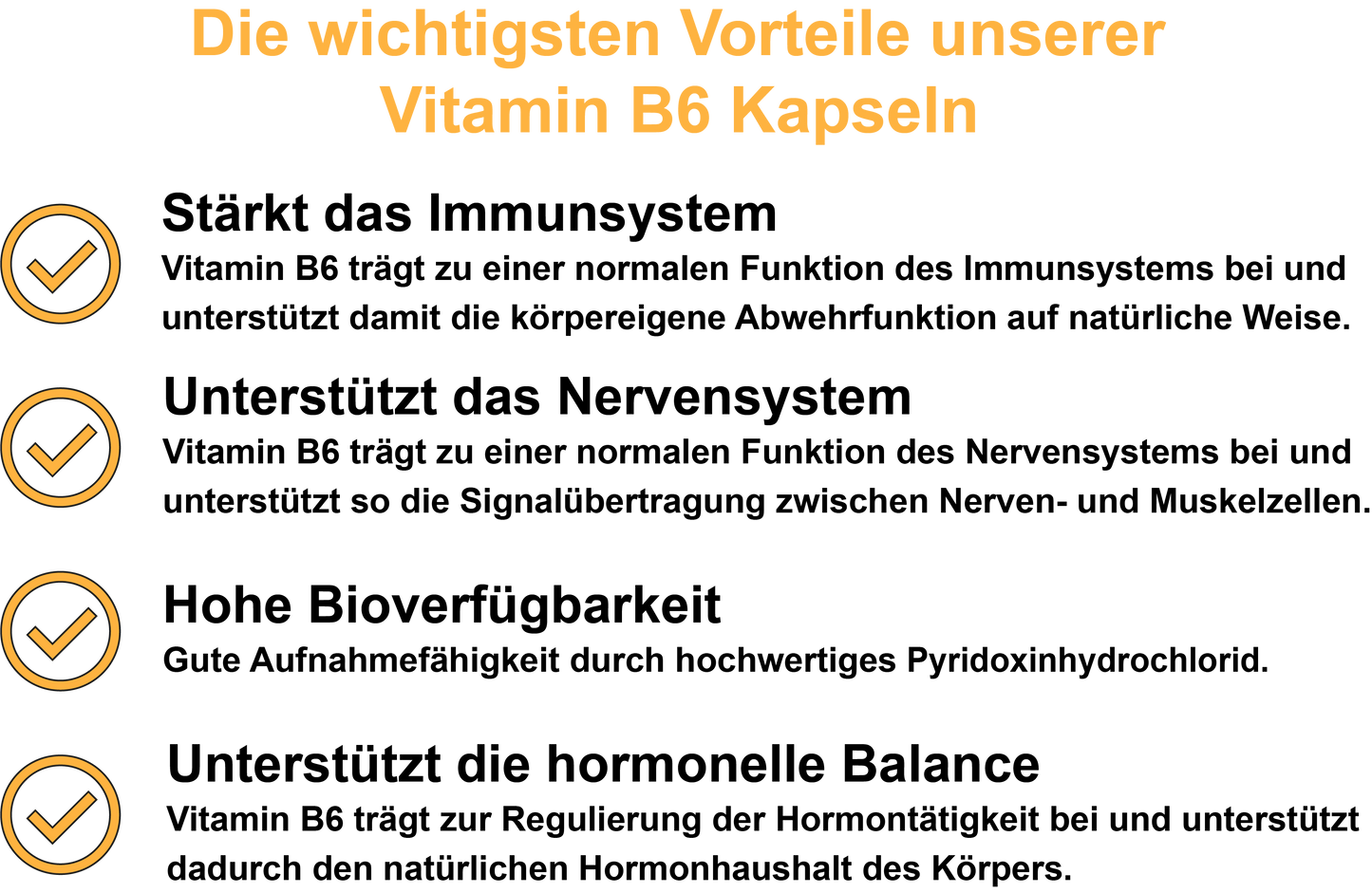 Vitamin B6 – Hochdosiert 40 mg pro Tagesdosis | 30, 60, 2×60, 3×60 vegane Kapseln