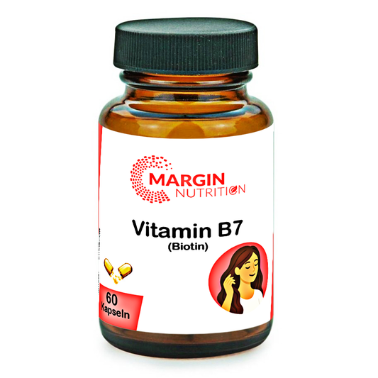 Vitamin B7 (Biotin) / Hochdosiert 1000 µg pro Tagesdosis (30, 60, 2x60, 3x60 Vegane Kapseln)