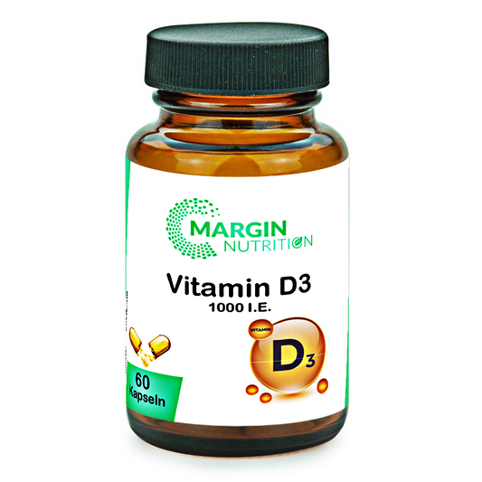 Vitamin D3 / 1000 I.E. pro Tagesdosis (30, 60, 2x60, 3x60 Vegane Kapseln)