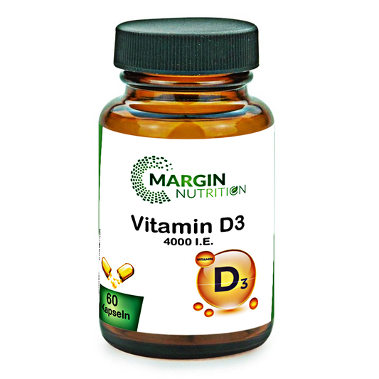 Vitamin D3 / Hochdosiert 4.000 I.E. pro Tagesdosis (30, 60, 2x60, 3x60 Vegane Kapseln)