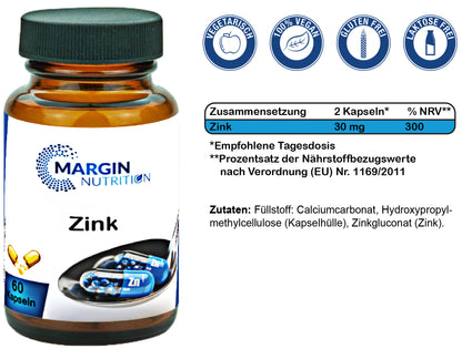 Zink – Hochdosiert 30 mg pro Tagesdosis