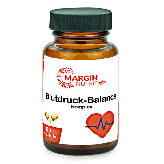 Blutdruck-Balance Komplex / Mit Coenzym Q10, Magnesium und Vitamin C (30, 60, 2x60, 3x60 Vegane Kapseln)
