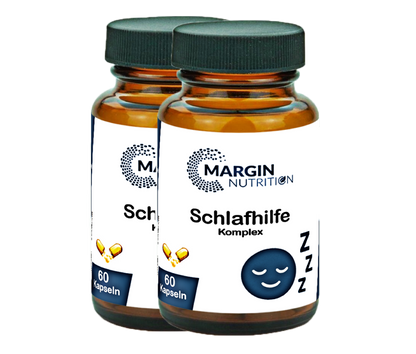 Schlafhilfe Komplex / Mit Melatonin, Magnesium, Ashwagandha und Vitamin B6 (30, 60, 2x60, 3x60 Vegane Kapseln)