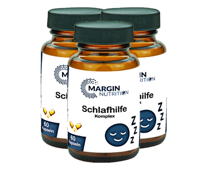 Schlafhilfe Komplex / Mit Melatonin, Magnesium, Ashwagandha und Vitamin B6 (30, 60, 2x60, 3x60 Vegane Kapseln)