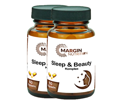 Sleep & Beauty Komplex / Mit Melatonin, Vitamin C, MSM und Vitamin B7 (Biotin) (30, 60, 2x60, 3x60 Vegane Kapseln)