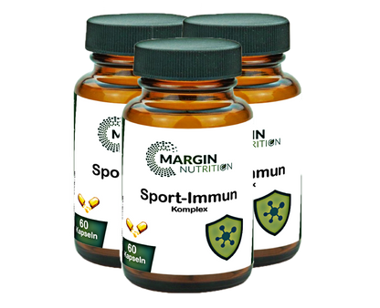 Sport-Immun Komplex / Mit Magnesium, Vitamin C, Zink, Vitamin D3 und Selen (30, 60, 2x60, 3x60 Vegane Kapseln)