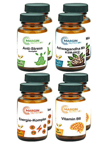 Stressfrei & Leistungsstark Paket (4er) – Für mehr Energie trotz Stress & mentale Balance