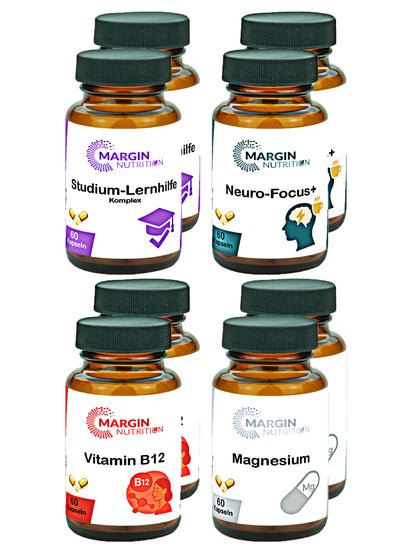 Studium & Lern Power Paket (4er) – Für maximale Konzentration & mentale Ausdauer
