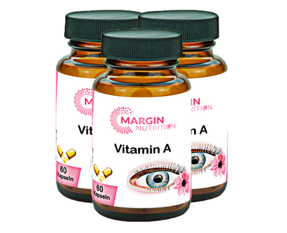 Vitamin A / Hochdosiert 800 µg RE pro Tagesdosis (30, 60, 2x60, 3x60 Vegane Kapseln)