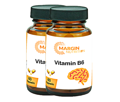 Vitamin B6 / Hochdosiert 40 Mg pro Tagesdosis (30, 60, 2x60, 3x60 Vegane Kapseln)