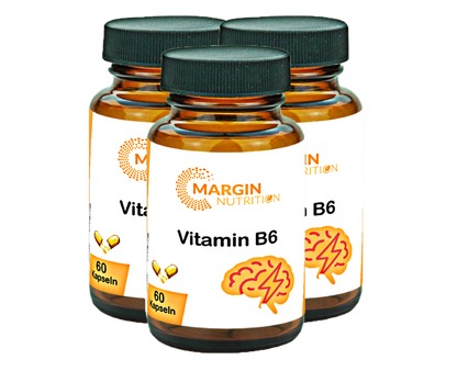 Vitamin B6 / Hochdosiert 40 Mg pro Tagesdosis (30, 60, 2x60, 3x60 Vegane Kapseln)