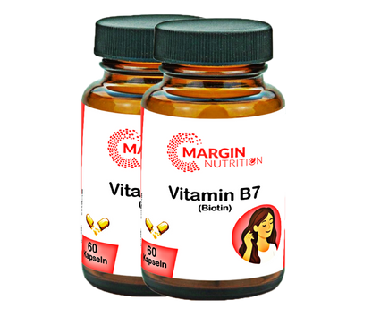 Vitamin B7 (Biotin) / Hochdosiert 1000 µg pro Tagesdosis (30, 60, 2x60, 3x60 Vegane Kapseln)