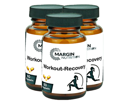 Workout-Recovery / Mit allen 8 B-Vitaminen, Magnesium, Vitamin C, MSM und Oligomere Proanthocyanidine (OPC) (30, 60, 2x60, 3x60 Vegane Kapseln)